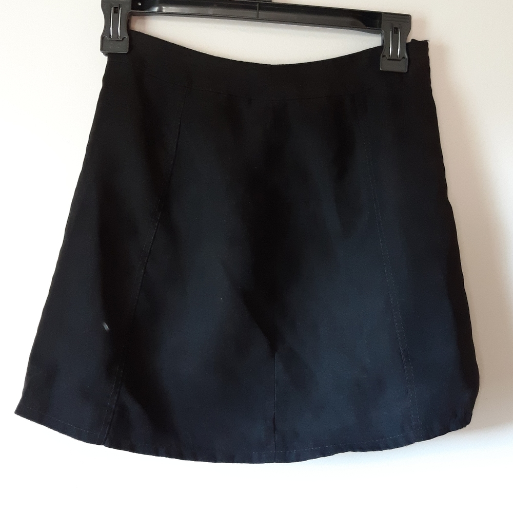 Black High Waisted Mini Skirt